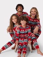 Chelsea Peers Green Recycled Fibre Carnival Penguin Fair Isle Print Dog Pyjamas - Image 4 of 4