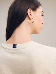 Oatmeal Cream Heavyweight Short Sleeve Crew Neck T-Shirt - Image 10 of 12