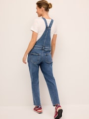 Mid Blue Maternity Denim Dungarees - Image 3 of 7