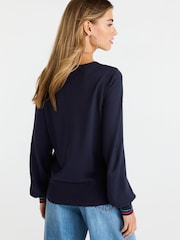 Navy Blue With Multi Heart Embroidery - Image 3 of 6