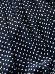 Marineblau gepunktet - Umstandsmode Kleid mit Flügelärmeln - Bild 7 von 7