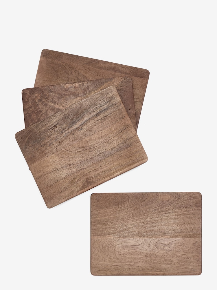 Set mit 4 Kellan Tischsets aus Holz - Bild 3 von 3 Set mit 4 Kellan Tischsets aus Holz - Bild 3 von 3