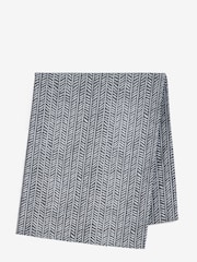Charcoal Grey Chevron Wipe Clean Table Cloth - Image 3 of 3