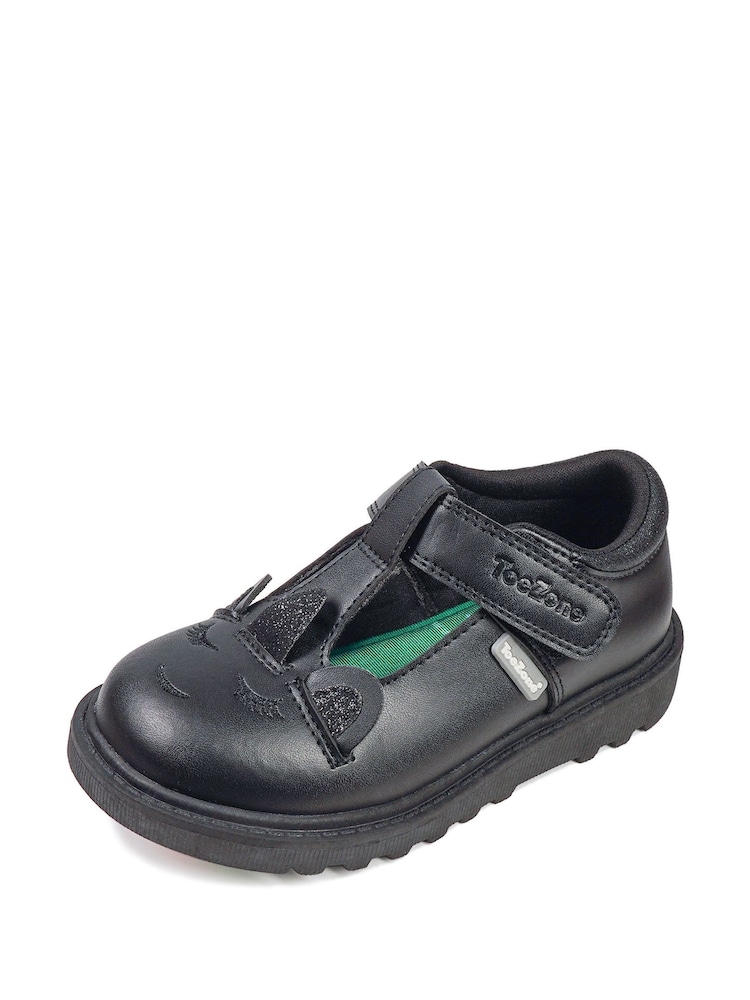 Toezone Moon Vegan Unicorn T Bar With Unicorn Printed Insocks Making School A Magical Day Shoes - Image 2 of 5