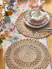 Set of 2 Natural Jute Woven Placemats - Image 1 of 3