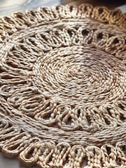 Set of 2 Natural Jute Woven Placemats - Image 2 of 3