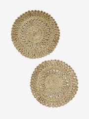Set of 2 Natural Jute Woven Placemats - Image 3 of 3