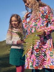 Boden Light Pink Long Sleeve Fun Jersey Dress - Image 1 of 4