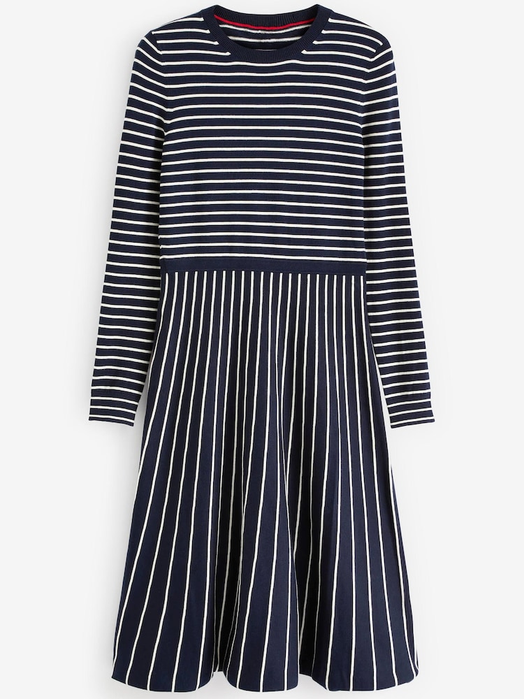 Boden Blue Maria Knitted Midi Dress - Image 6 of 6 Boden Blue Maria Knitted Midi Dress - Image 6 of 6