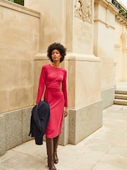 Boden Red Nadia Jersey Midi Dress - Image 1 of 6