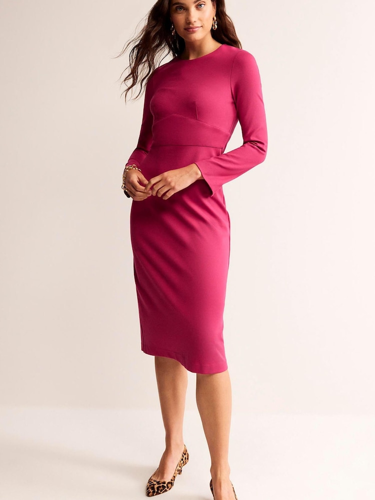 Boden Red Nadia Jersey Midi Dress - Image 2 of 6