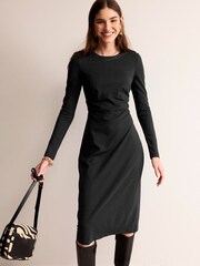 Boden Black Nadia Jersey Midi Dress - Image 3 of 5