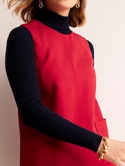 Boden Red Pocket Detail Mini Shift Dress - Image 5 of 6