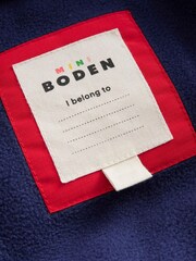 Boden Red Lined Padded Winter Coat - Image 4 of 4