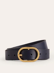 Boden Blue Classic Leather Belt - Image 1 of 3