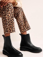 Boden Black Sadie Chunky Chelsea Boots - Image 4 of 5