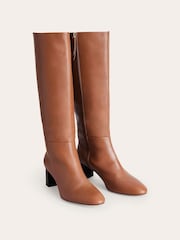 Boden Brown Erica Knee High Leather Boots - Image 4 of 5