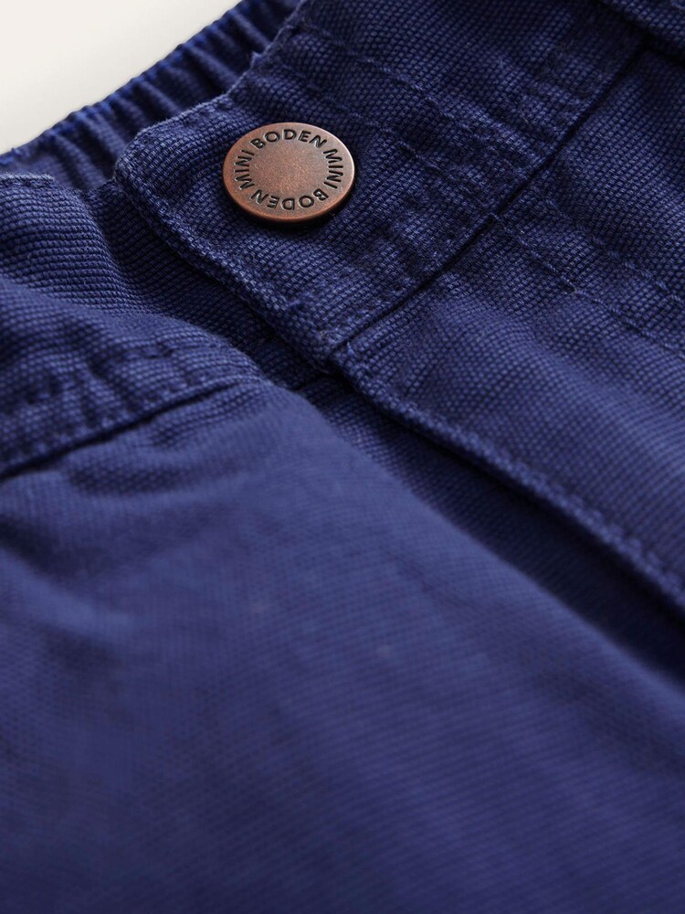Boden Blue Canvas Camo Trousers - Image 4 of 4 Boden Blue Canvas Camo Trousers - Image 4 of 4