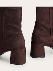 Boden Dark Brown Stretch Ankle Boots - Image 4 of 4