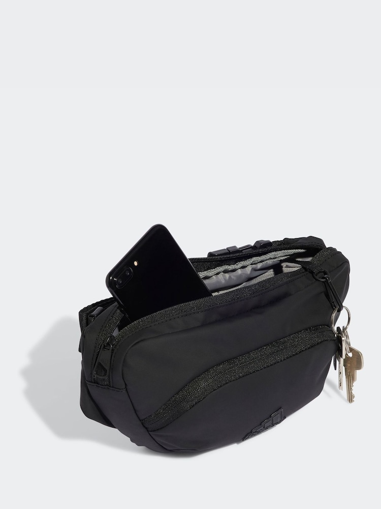 adidas Black Ultramodern Bumbag - Image 4 of 5