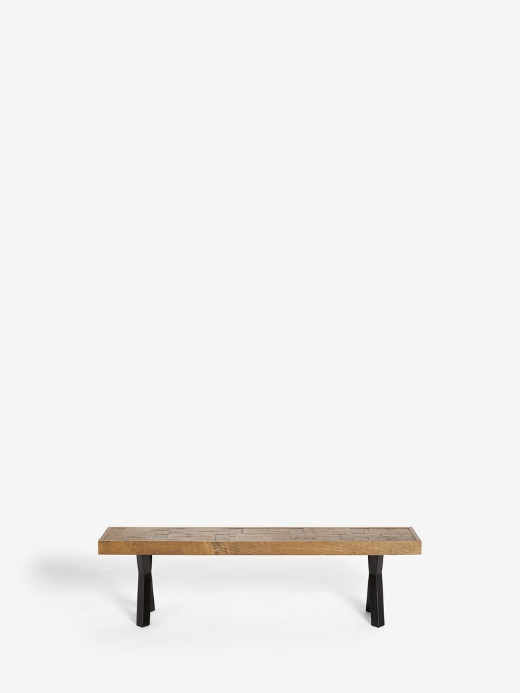 Dark Natural Arizona Pine Dining Bench - Image 2 of 6