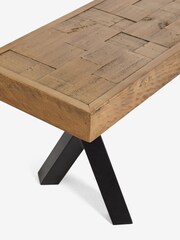 Dark Natural Arizona Pine Dining Bench - Image 5 of 6
