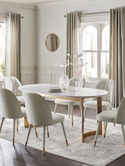 Light Evie Oak Effect 6 to 8 Seater Dining Table - Image 1 of 10