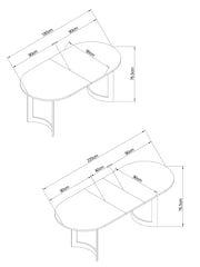 Light Evie Oak Effect 6 to 8 Seater Dining Table - Image 10 of 10