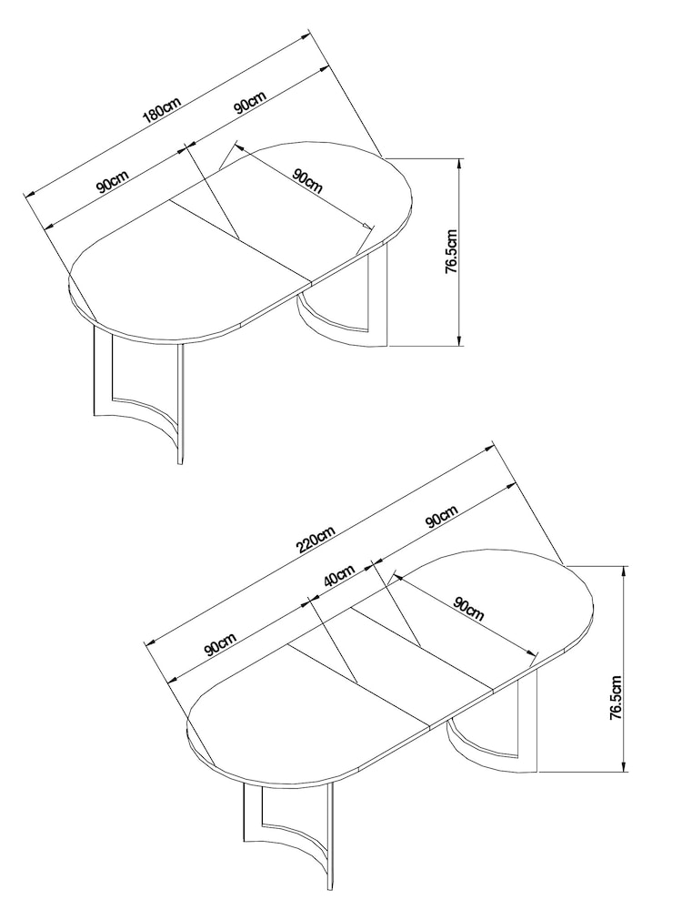 Light Evie Oak Effect 6 to 8 Seater Dining Table - Image 10 of 10