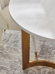 Light Evie Oak Effect 6 to 8 Seater Dining Table - Image 5 of 10