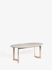 Light Evie Oak Effect 6 to 8 Seater Dining Table - Image 6 of 10