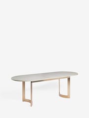 Light Evie Oak Effect 6 to 8 Seater Dining Table - Image 7 of 10
