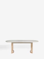 Light Evie Oak Effect 6 to 8 Seater Dining Table - Image 8 of 10