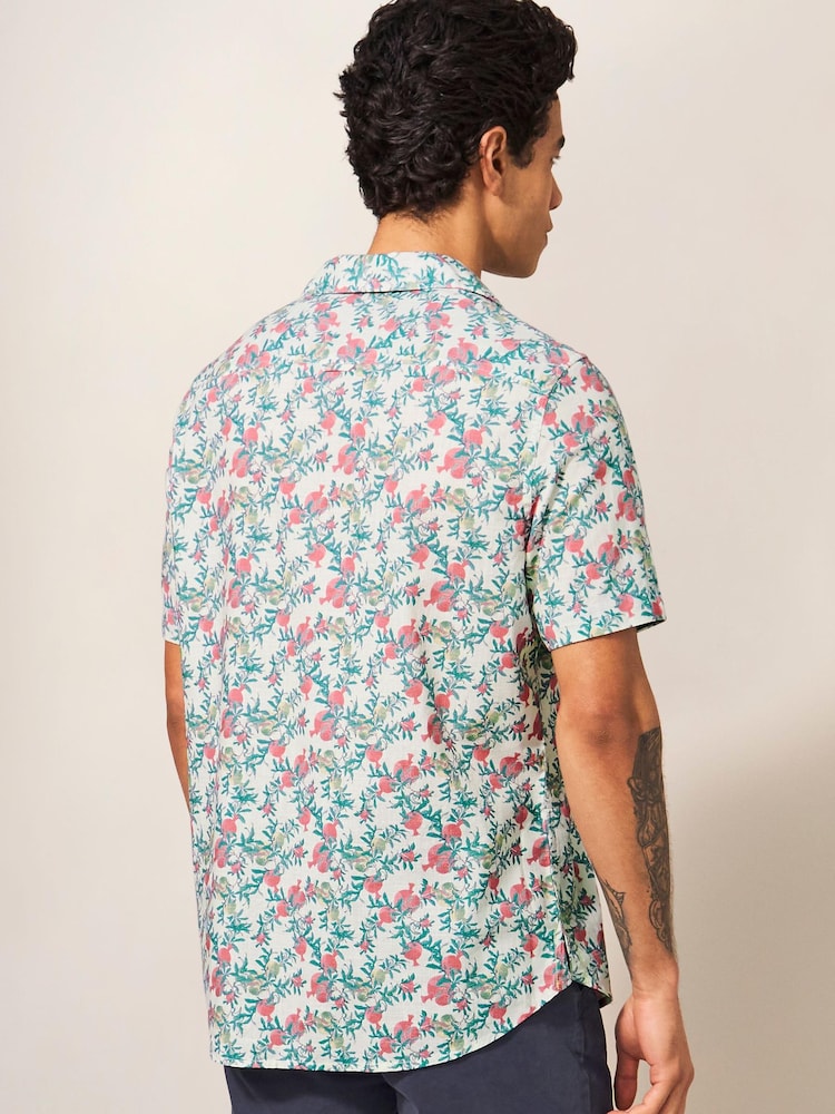 White Stuff White Pomegranate Printed Shirt - Image 2 of 7