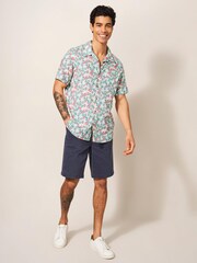White Stuff White Pomegranate Printed Shirt - Image 3 of 7