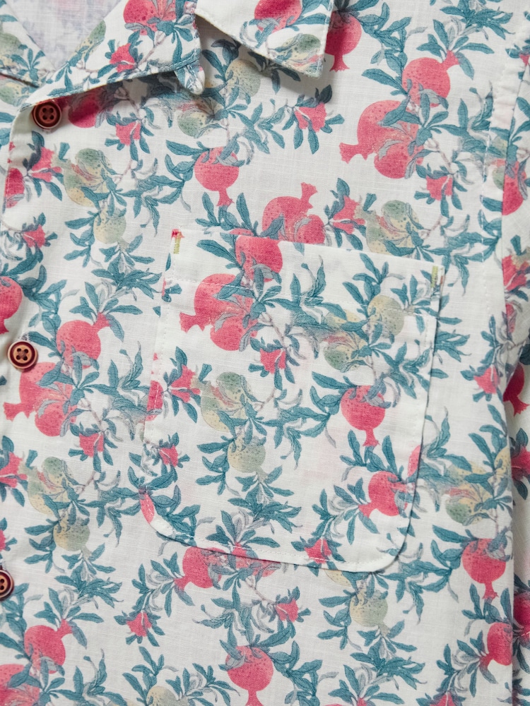 White Stuff White Pomegranate Printed Shirt - Image 7 of 7