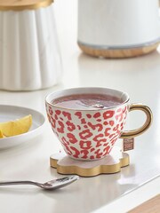 Pink Leopard Print Mug - Image 1 of 3