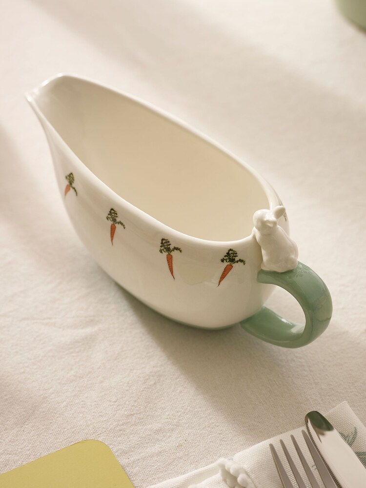 White Bunny Gravy Boat - Image 2 of 5