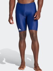 adidas Blue Solid Swim Jammers - Image 1 of 6