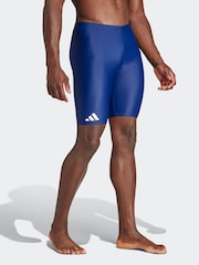 adidas Blue Solid Swim Jammers - Image 4 of 6