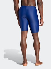 adidas Blue Solid Swim Jammers - Image 5 of 6