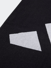 adidas Black Large 3 Bar Towel - Image 2 of 3