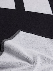 adidas Black Large 3 Bar Towel - Image 3 of 3
