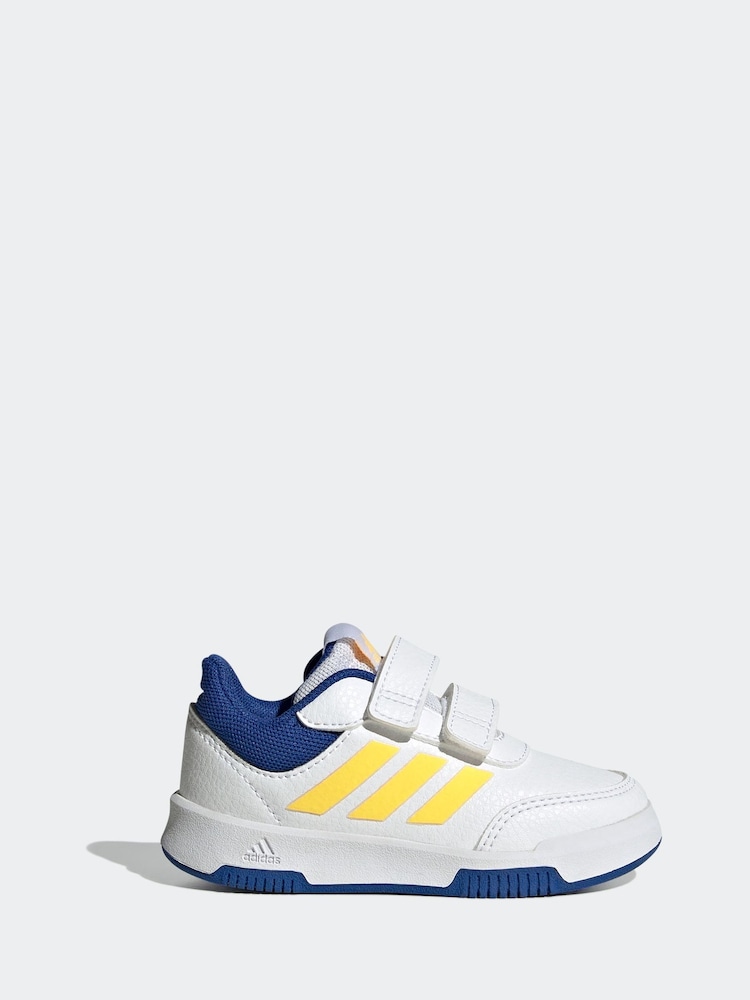 Model albastru/galben - Pantofi sport cu cârlig și buclă adidas White/Pink Tensaur - Imaginea 1 din 8