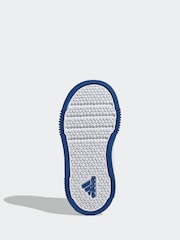 Model albastru/galben - Pantofi sport cu cârlig și buclă adidas White/Pink Tensaur - Imaginea 6 din 8