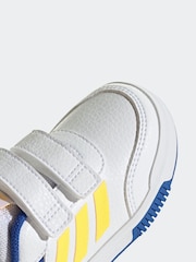adidas Blue/Yellow White/Pink Tensaur Sport Hook and Loop Trainers - Image 9 of 10