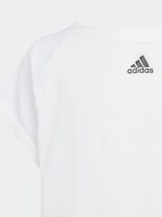adidas White Kids Sportswear Aeroready Dance Crop T-Shirt - Image 8 of 8