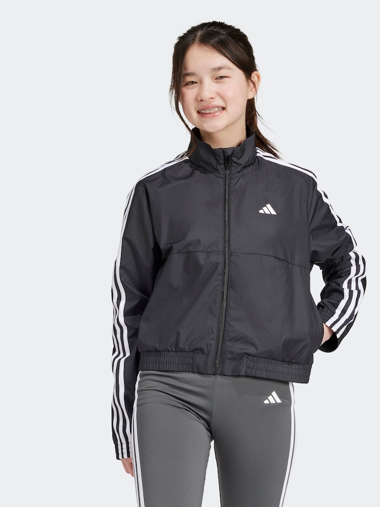 أسود - adidas Train Essentials Full-Zip Jacket - صورة 1 من 11
