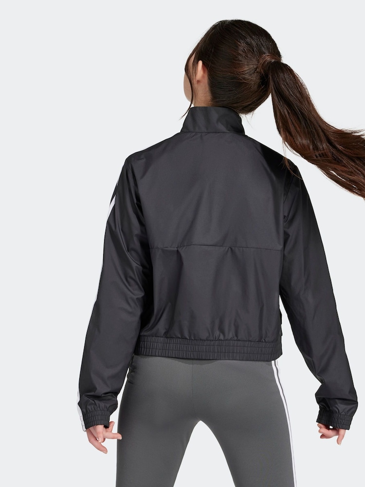 أسود - adidas Train Essentials Full-Zip Jacket - صورة 2 من 11