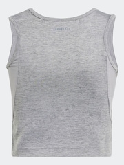 adidas Grey Kids Luxe Crop Top - Image 2 of 5
